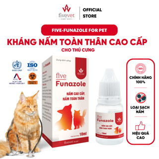 Five-Funazole for Pet Hỗ Trợ Xử Lý Nấm Toàn Thân Cho Chó Mèo Bảo Vệ Da Lông An Toàn Hiệu Quả Nhanh