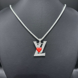 Dây chuyền mặt L.v , dây chuyền nam ,dây l.v mặt đính đá mạ  siêu đẹp dành cho nam nữ vòng cổ nam nữ - Dây eo vì