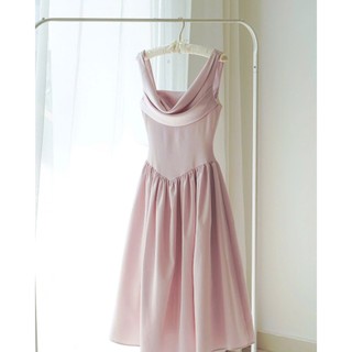 Đầm thiết kế cổ đỏ-  ANA CLOTHING H1688