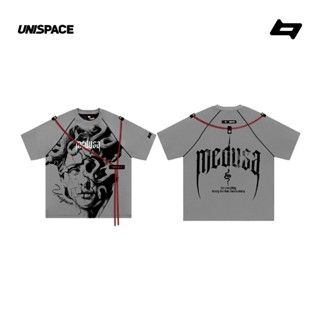 Áo thun boxy local brand By UniSpace tay lỡ unisex nam nữ Medusa