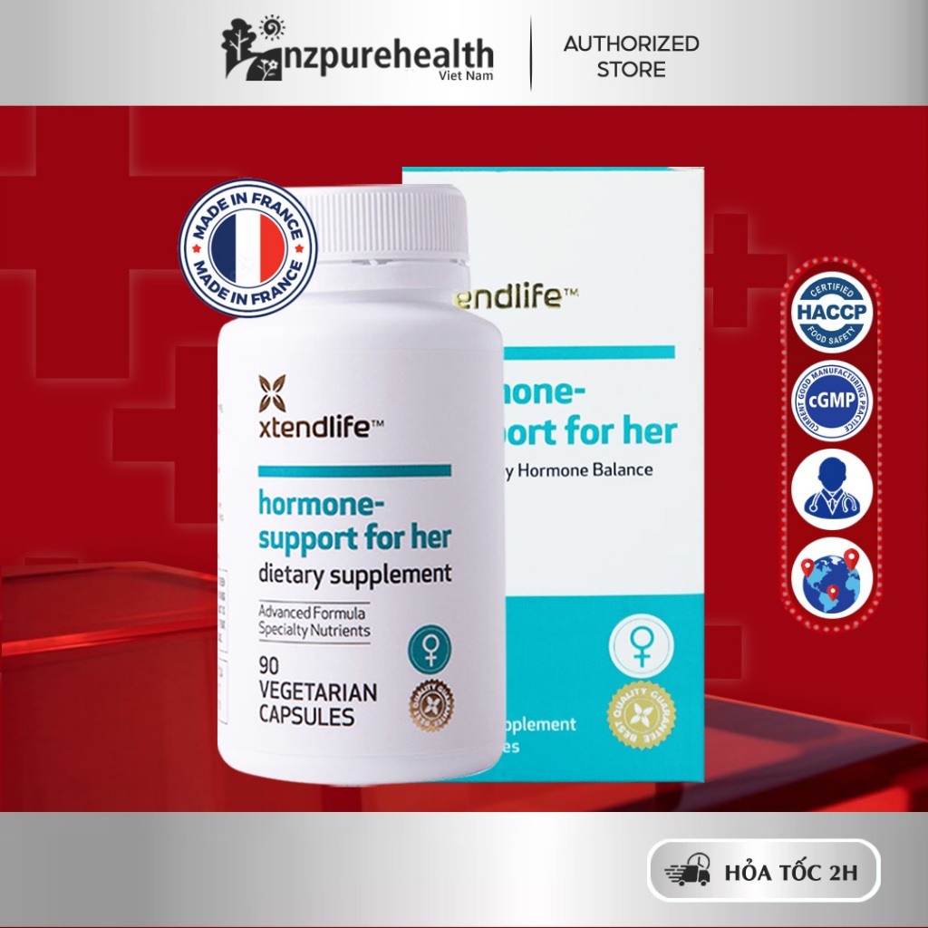 Viên hỗ trợ nội tiết tố phụ nữ Xtend-Life Hormone Support For Her (90 viên)
