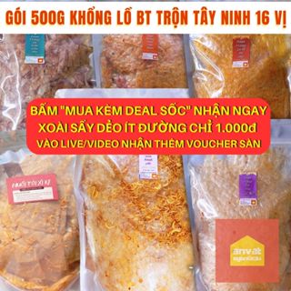 GÓI KHỔNG LỒ 500G BÁNH TRÁNG TRỘN TÂY NINH 16 VỊ TỰ CHỌN  -  ĂN VẶT NGON LẮC LƯ