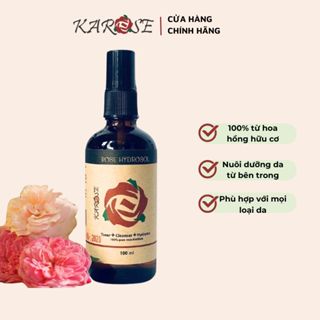 Nước cất hoa hồng Karose Hydrosol toner 100% nguyên chất, không gây kích ứng