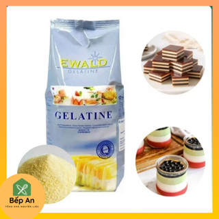  200g Bột Gelatin Ewald Đức tách lẻ làm kẹo chip chip,panna cotta chè khúc bạch pudding 