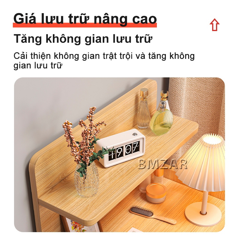 Bmzar Tủ đầu giường nhiều ngăn kéo phong cách Châu Âu gỗ cao cấp phù hợp với phòng khách phòng ngủ | BigBuy360 - bigbuy360.vn