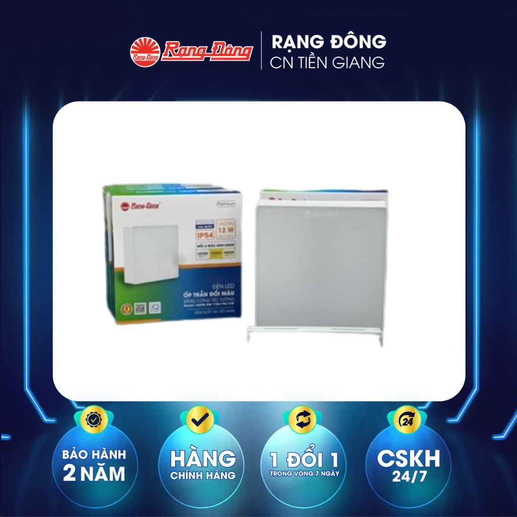 Đèn LED Ốp trần Rạng Đông Vuông/Tròn Model: LN29N. Công suất 12W,18W,24W BẢO HÀNH 24 Tháng.