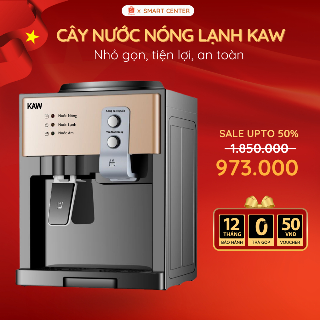 Cây Nước Nóng Lạnh Mini KAW Làm Nước Nóng Lạnh, Sử Dụng Trong Gia Đình, Công Ty, Tiết Kiệm Điện