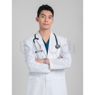 Áo bác sĩ nam, áo blouse nam dạng vest dài tay, áo vest ngắn tay bác sĩ Bloudi Lapcoat