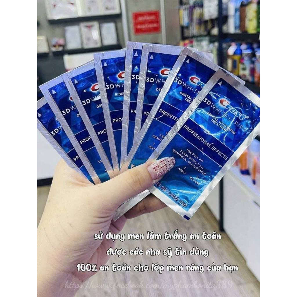 Miếng dán trắng răng 3d CREST