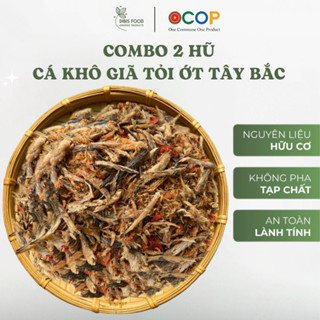 Cá khô giã tỏi ớt tây bắc, cá khô nướng giã tay, ruốc cá nục khô- dibisfarm