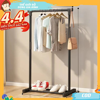 Kệ quần áo Giá Phơi Đồ Ngoài Trời Móc treo quần áo Thanh Đơn Khung Thép Cacbon Chống Han Rỉ