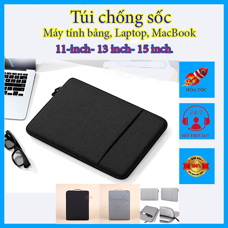 Bao đựng tablet 11 inch, 13 inch,15 inch –Phù hợp cho iPad Pro, Samsung Tab, Xiaomi Pad -Chất vải ca