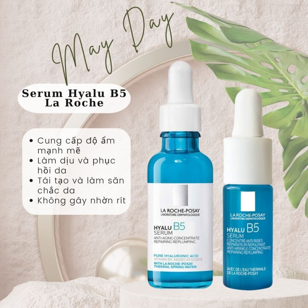 Bill Pháp/VNNK Serum Hyalu B5 la roche posay 30ml 10ml dưỡng ẩm phục hồi da