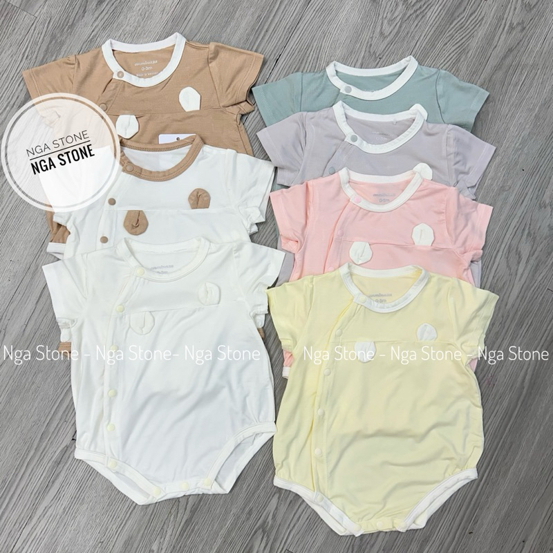 [ANMINAZA] Bộ body cộc cho bé trai bé gái hãng anminaza vải sợi tre mềm mát