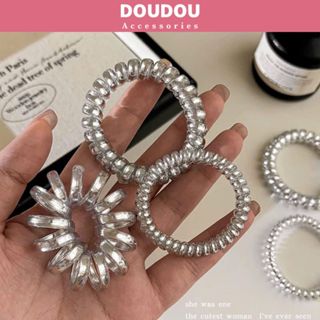 Dây cột tóc lò xo Doudou Chun cột tóc Dây buộc tóc nữ Thun cột tóc cao su xoắn ốc Hàn Quốc PJ029