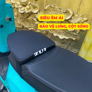  Đệm lót yên xe máy da ZUI - Bảo vệ lưng chống sốc tốt không mỏi: Dành cho tất cả dòng xe máy 
