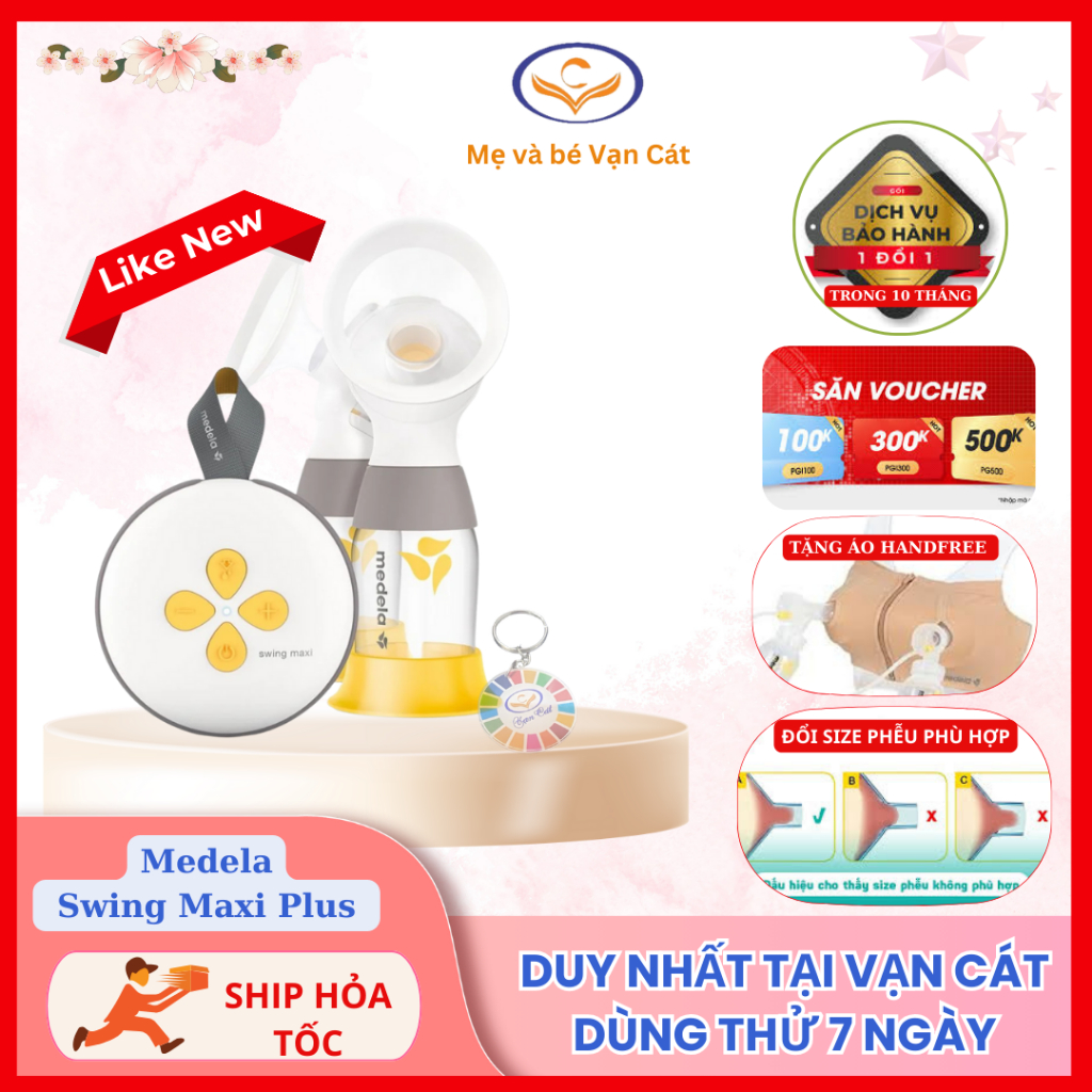 Máy hút sữa Medela Swing Maxi Plus Like New mới > 90% (BH 10T)