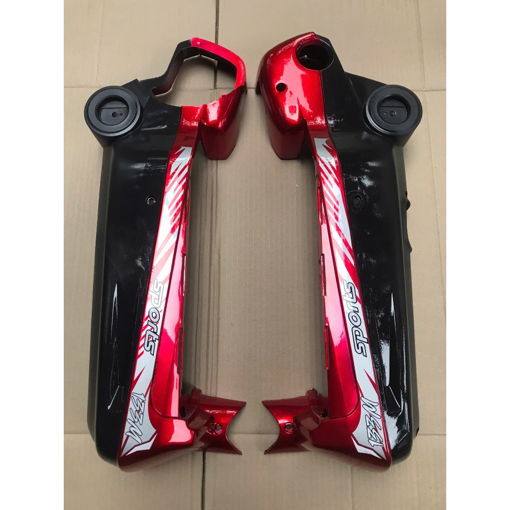 Ốp sườn(quây bình) xe điện M133 có chắn xích( có xen), Ốp bình xe điện M133 12ah