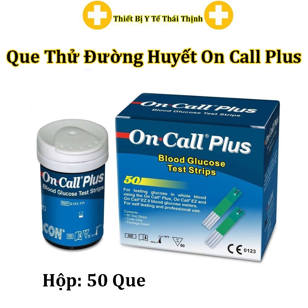 Que Thử Đường Huyết On Call Plus Hộp 50 Que