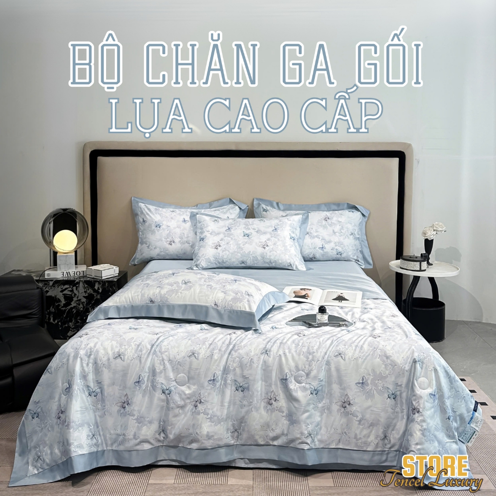 Bộ chăn ga lụa cao cấp 4 món
