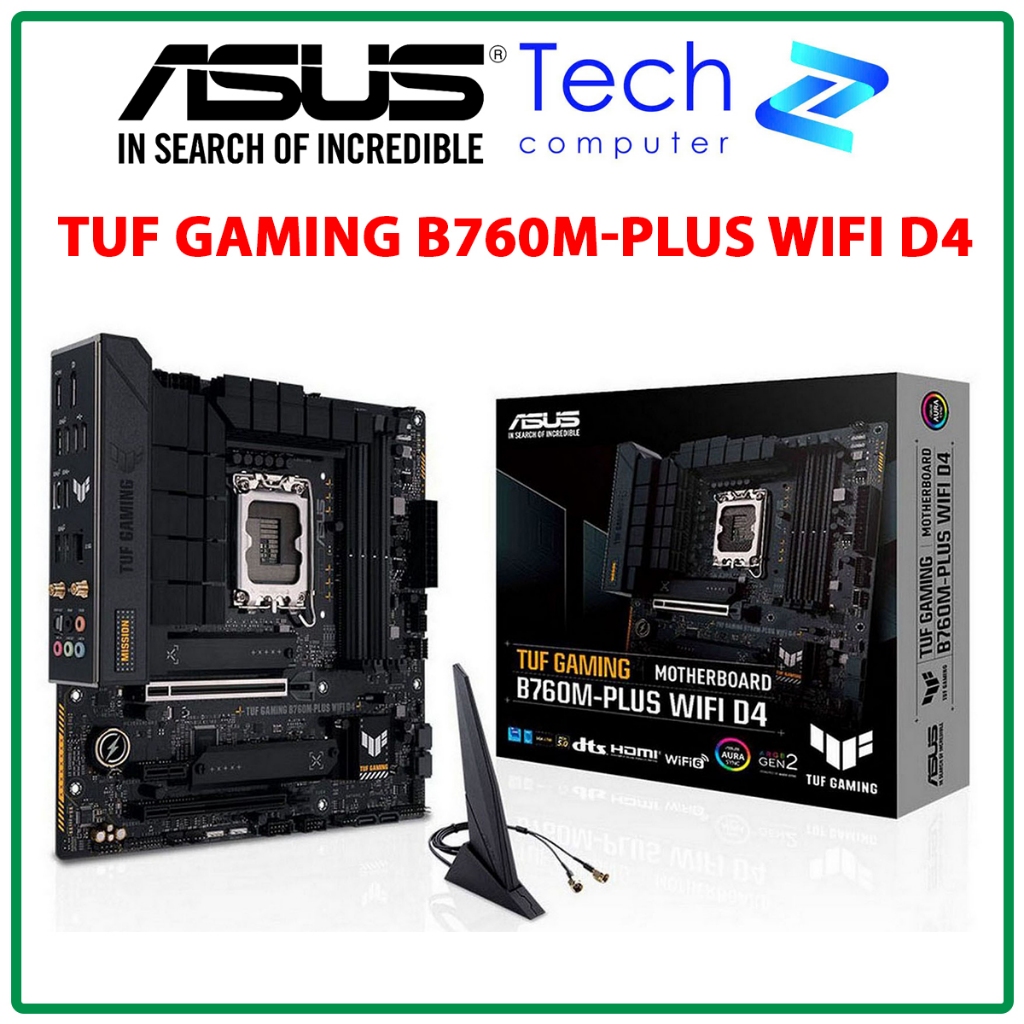Main ASUS TUF GAMING B760M-PLUS WIFI D4 – Socket 1700 – mATX – DDR4 – Chính Hãng