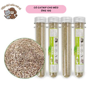 Ống cỏ bạc hà catnip cho mèo 10g thảo dược tự nhiên giúp mèo thư giãn, khạc lông và hỗ trợ tiêu hóa