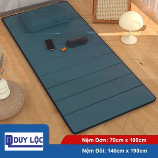Đệm ngủ văn phòng gấp gọn, nệm đơn cá nhân 1 người nằm, đệm thảm topper trải sàn khổ rộng 2 người - Hàng chuẩn Loại 1