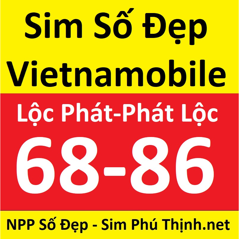 Sim số đẹp Vietnamobile, Sim lộc phát thần tài đuôi 66, 88, 99, 86, 68 (Kho 142.3)