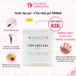 [TIẾT KIỆM] Cồn thơm chùi gel, nước lau gel 5000ml,5 lít sử dụng sau khi sơn gel làm móng tay nail chuyên nghiệp