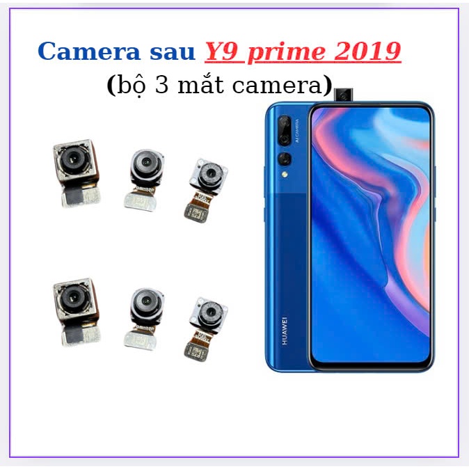 Camera sau Y9 prime 2019,bộ 3 mắt camera