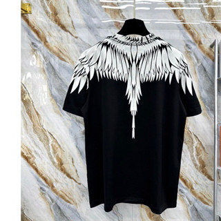  Áo Phông Nam Nữ In Hình Đôi Cánh Chim Đại Bàng Trắng Tràn Cổ Hai Mặt Thời Trang Mùa Hè 2025 