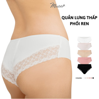 Quần Lót Nữ Lưng Vừa Phối Ren Đùi Holly (Mustoto MQ06)