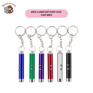 Đèn laser đồ chơi cho chó mèo - Đèn pin 2 trong 1, phụ kiện móc khóa tiện lợi