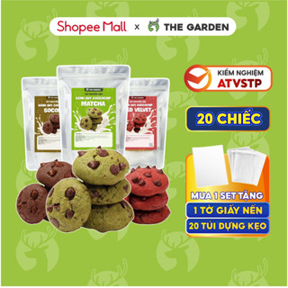 Set làm bánh Chocochip Cookie - THE GARDEN IGWT nguyên liệu làm bánh quy tại nhà thành phẩm 20 chiếc