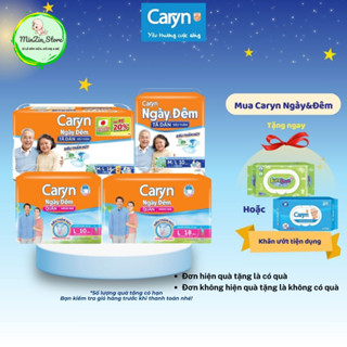 Tã/bỉm Caryn Ngày và Đêm loại tiết kiệm cho người già, mẹ sau sinh và người sau phẫu thuật size dán và quần M10/L10