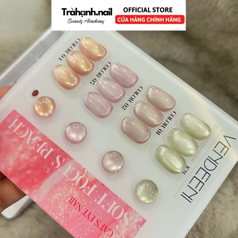 Set mắt mèo ánh nước 4 màu vendeeni