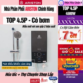  TOP 4.5P -- Máy nước nóng trực tiếp Ariston Aures TOP 4.5P - Hàng chính hãng 