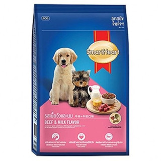 [Bao Xá 8kg] Hạt Cho Chó Con SMARTHEART PUPPY - Vị Thịt Bò và Sữa
