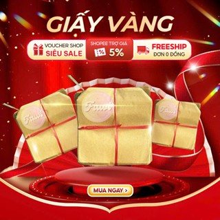 Set 100 Túi Giấy Đựng Bánh Tráng Nướng Màu Vàng – Giữ Thực Phẩm Sạch Sẽ, Hợp Vệ Sinh, Dễ Sử Dụng