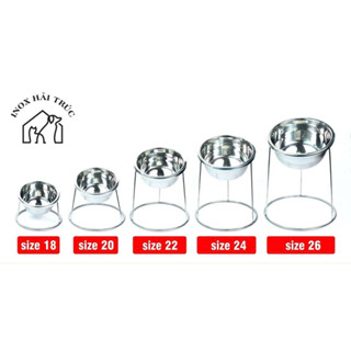 Bát ăn cho chó - Chén ăn cho mèo - Tô inox cho chó mèo. bát inox chống đổ, chén inox chống gù lưng