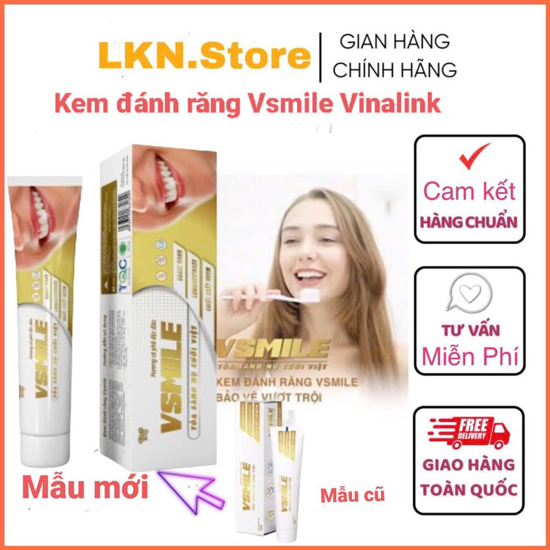 Kem đánh răng Vsmile Vinalink vị cà phê (date 2029)