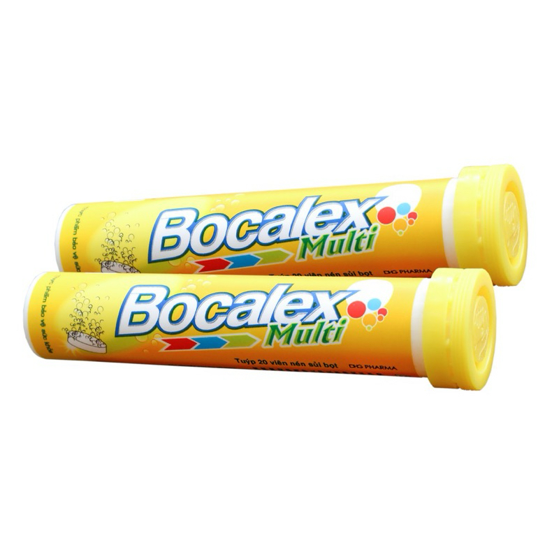 Viên sủi Bocalex Multi bổ sung vitamin, hỗ trợ tăng đề kháng tuýp 20 viên