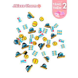  Jibbitz Charm Hãng Hình Cockie Hungry Monster,Sticker Chủ Đề Trang Trí DIY Gắn Giày Dép Sục 