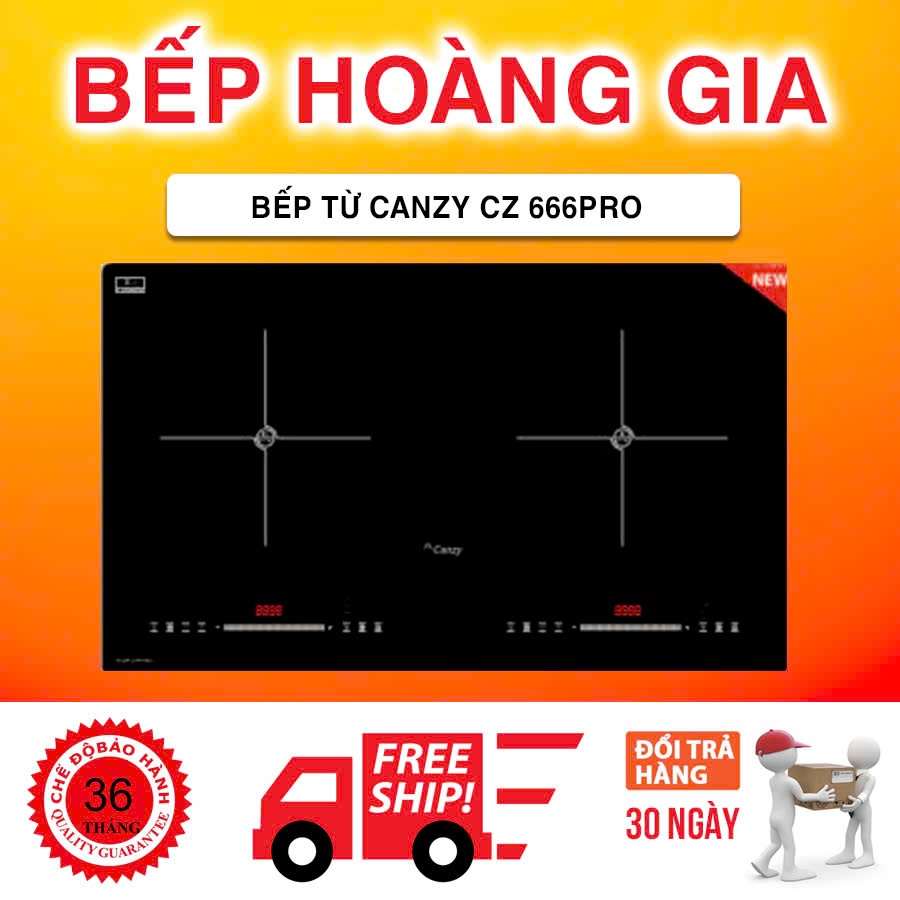 Bếp từ Canzy CZ 666pro nhập khẩu linh kiện Đức bảo hành 03 năm, công nghệ inverter tiết kiệm điện