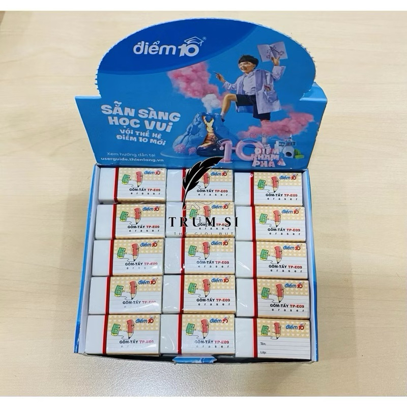 Combo 5 cục gôm - tẩy E09 Thiên long hàng chính hãng
