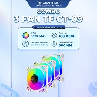 [ĐỘC QUYỀN] Quạt Tản Nhiệt RGB Centaur TF-CT09 - Fan Led PC 500mm, 16Tr Màu, Tuổi Thọ 160.000H, Tản Nhiệt Case Máy Tính