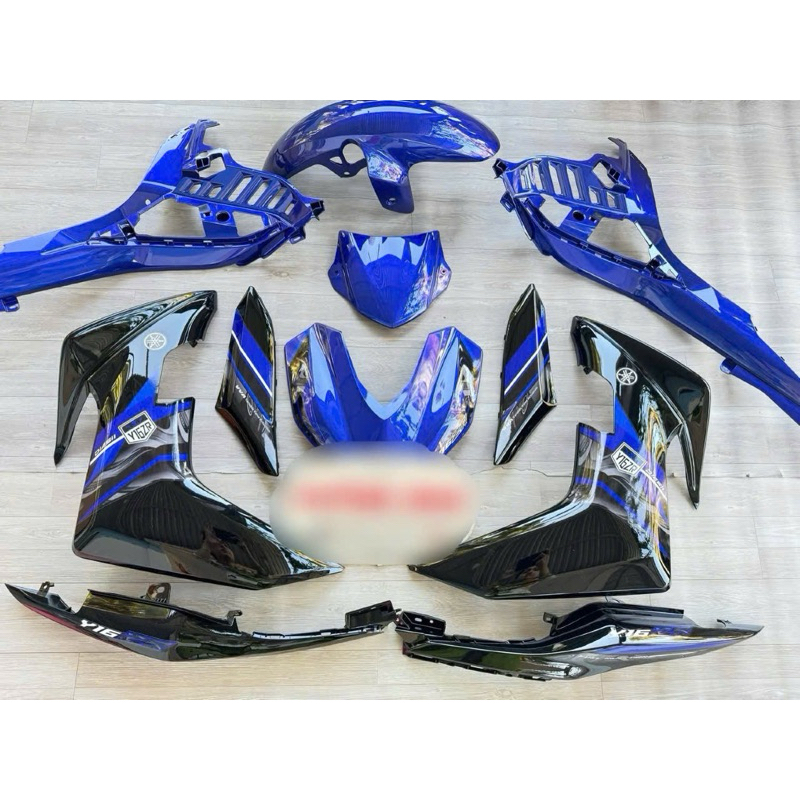 Dàn áo nhựa Exciter 155 xanh đen có tem