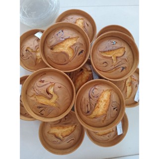 combo 10 tô bánh bông lan bơ sữa nướng mới mỗi ngày( đk 15cm mỗi bánh đều có hộp và nắp đậy)