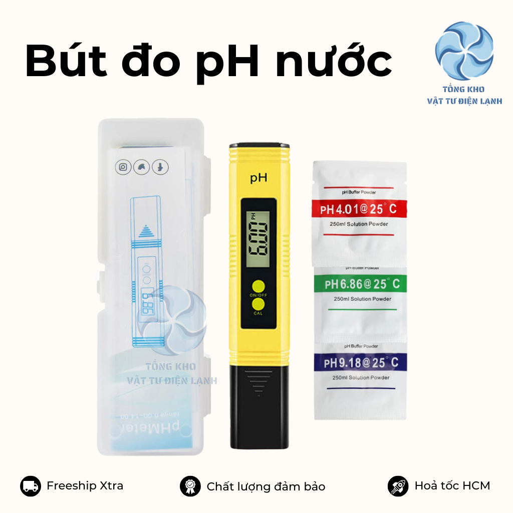 Bút kiểm tra độ pH nước - Bút thử test pH nước kiểm tra độ mặn, chua, phèn
