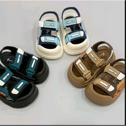 Form Sandal BM02- Dép quai hậu bé trai, bé gái mẫu nhí  bít mũi chống trơn trượt, chống vấp , đế cao su mềm êm 18-27